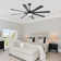72 Inch Ceiling Fan With Light, 8 Blades Ceiling Fan With Light and Remote, Indoor Ceiling Fan Large Ceiling Fans for Living Room