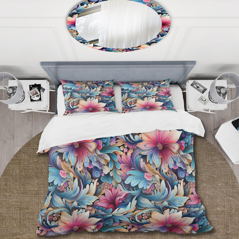 Enchanted Paisleys Emb I Bedding, Housse de couette simple + 1 taie décorative stan