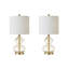 Lampe de table courbée en verre, ensemble de 2-306047315