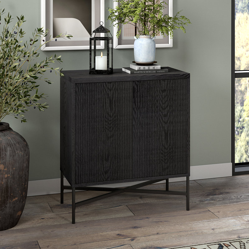 Lakeasha 2 - Door Standard Accent Cabinet, Black Grain