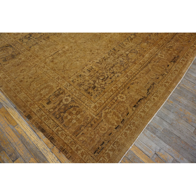 Tapis ivoire antique en laine taille pièce Amritsar