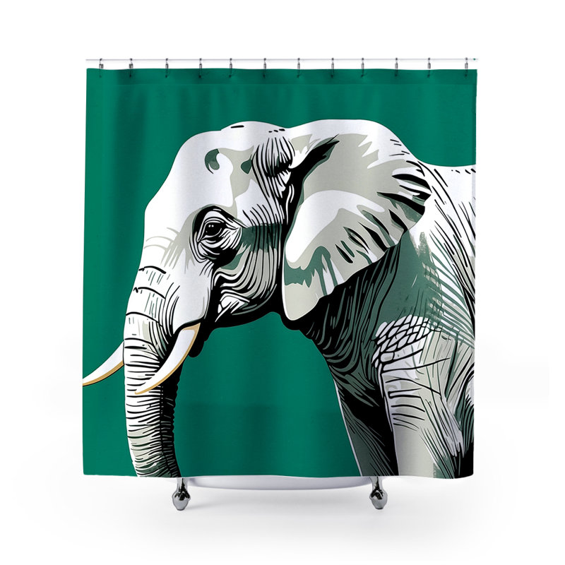 Rideau de douche Todd Elephant