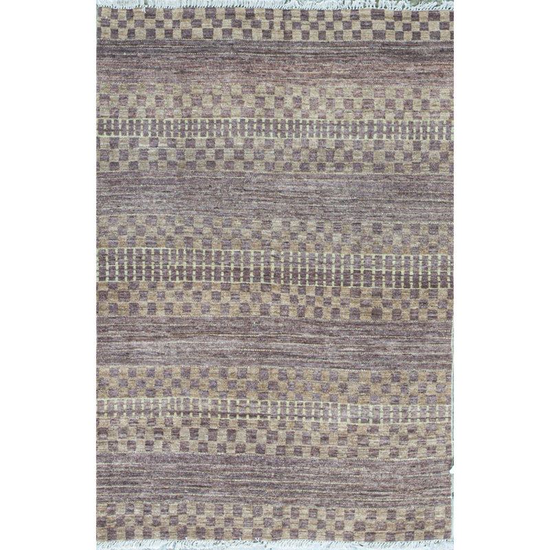 Hand-Knotted High-Quality Gray Area Rug