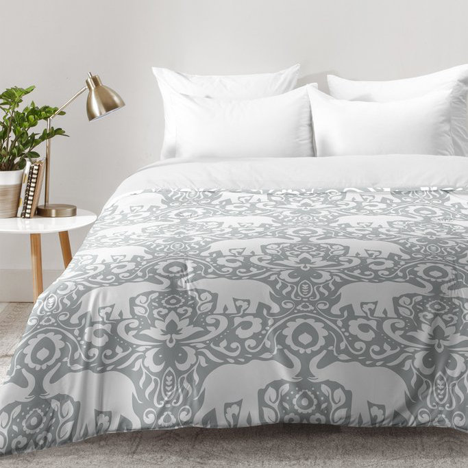 Ensemble d'édredon Jacqueline Maldonado, Édredon pour lit simple TG + 1 taie décorative