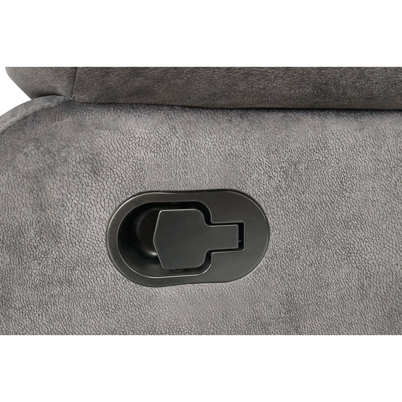 Fauteuil inclinable Zytaevius, Manuel, Tissu gris bronze