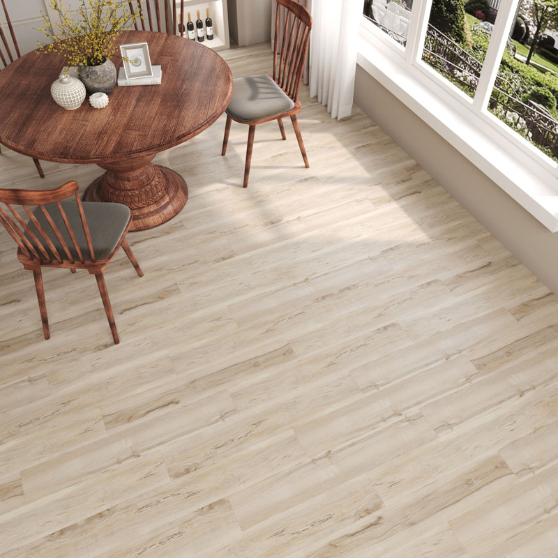 12mil 6 In. X 36 In. Peel And Stick Vinyl Plank Flooring, Self-adhesive Flooring Tile (27 Sq. Ft.), Light Wood