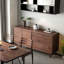 Buffet simple en noyer noir multifonction