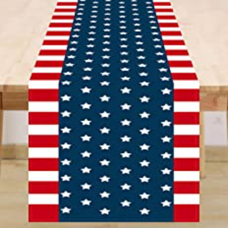 Gilmar Rectangle Independence Day Polyester Table Runner