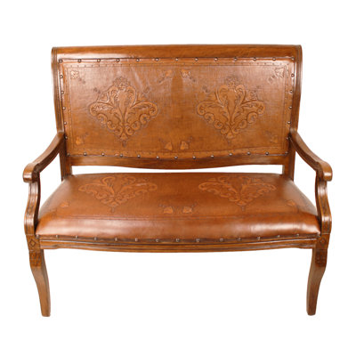 Banc impérial Fleur de Lys rustique