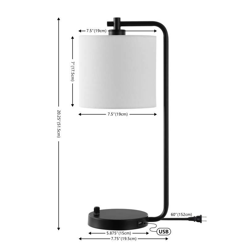 Libi Metal USB Table Lamp