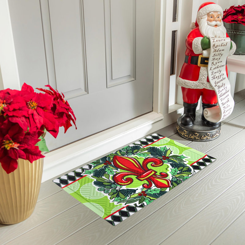Tapis de Noël Holiday Fleur De Lis