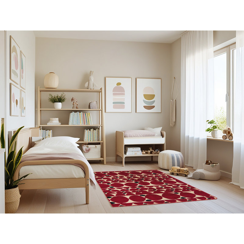 Polka Dots Indoor Rug, Rectangle 3' x 5'
