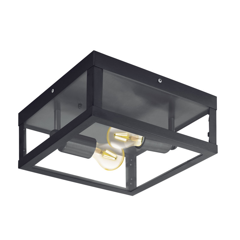 Luciano 2 - Bulb Outdoor Flush Mount, Black