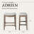 Maven Lane Adrien Backless Saddle Kitchen Stool with Fabric Upholstery-107491293-90753434-107491290