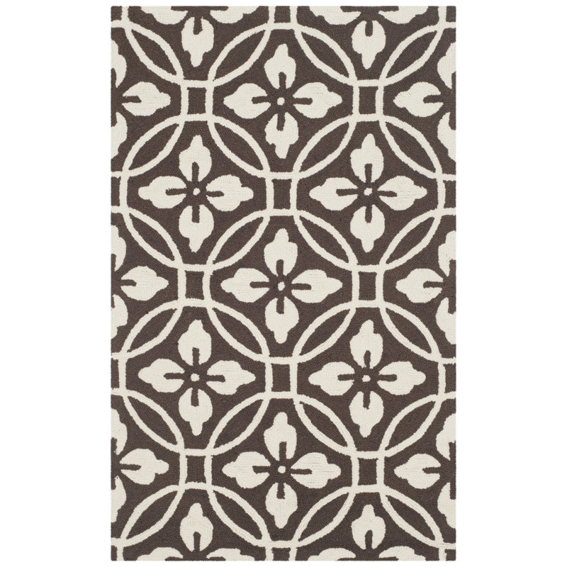 Bayou Hand Hooked Performance Geometric Rug, Rectangle 3'6" x 5'6"