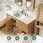 Adonia Modern 48'' Single Bathroom Vanity With Sink Top, Wood Bathroom Cabinet With Drawers-912680012