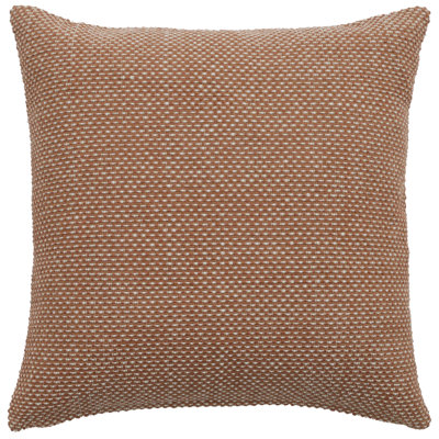 Basket Cotton Knife Edge Textured Throw Pillow