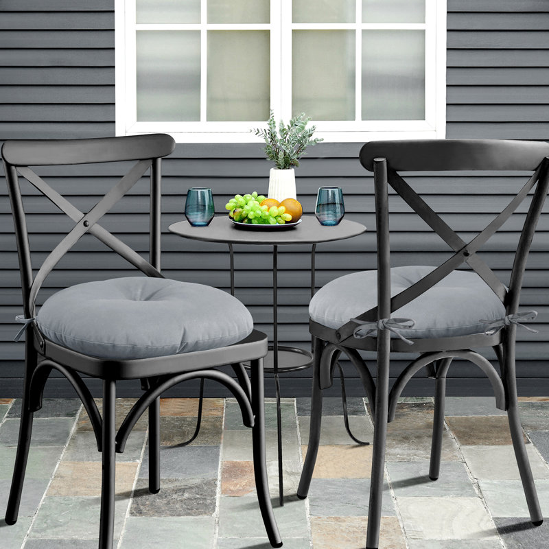 Outdoor Dining Chair Cushion/Barstool Cushion Chair Pad, Silver, 12