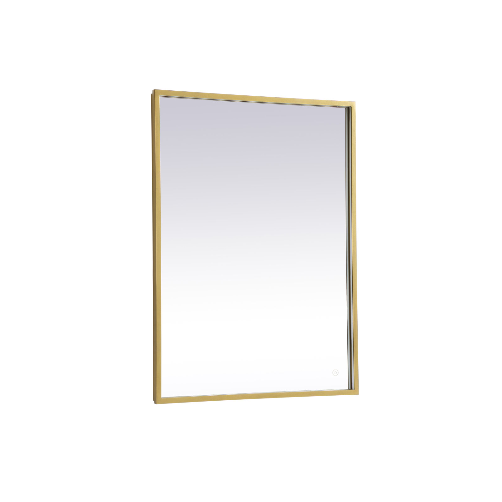 Piche Aluminum Mirror, 27" x 36", Brass
