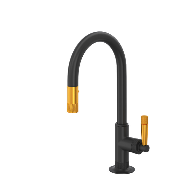 Graceline® Pull-Down Faucet, Matte Black/Gold