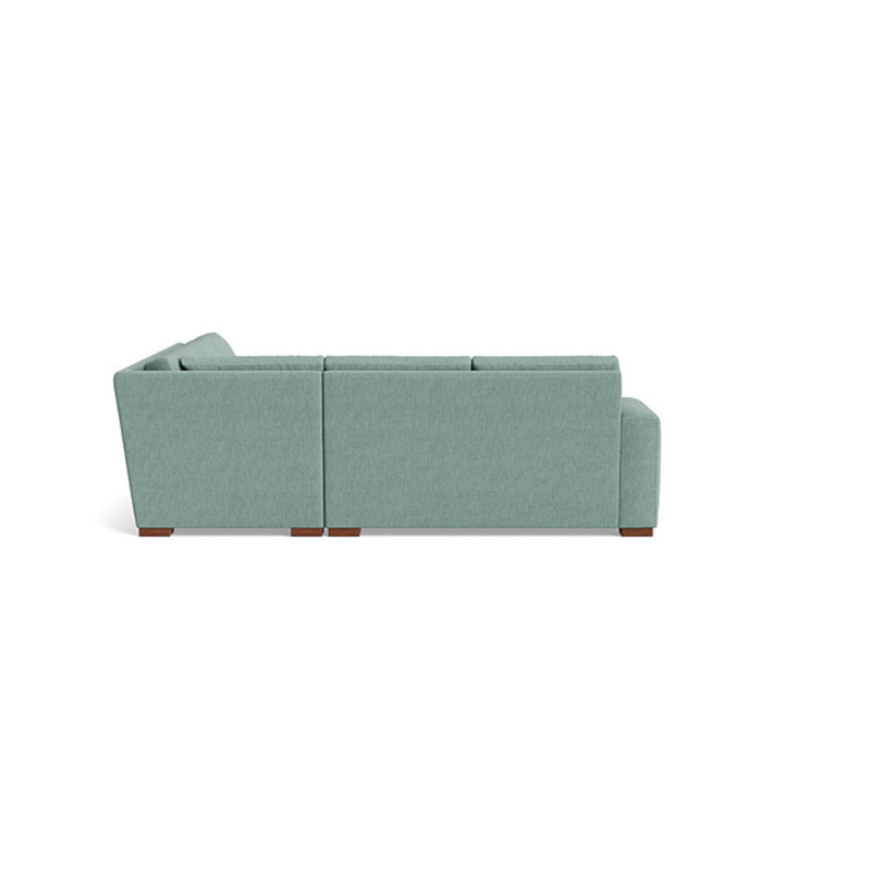 Couch Potato Sectional, Right Hand Facing, Performance Weave - Spa