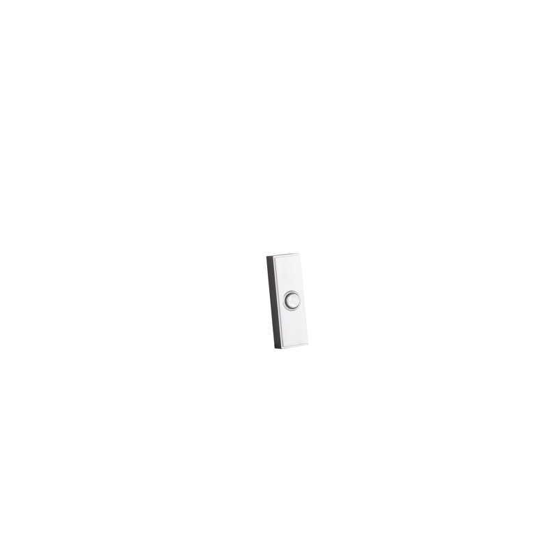 Push Button Doorbell, Brushed Polished Nickel