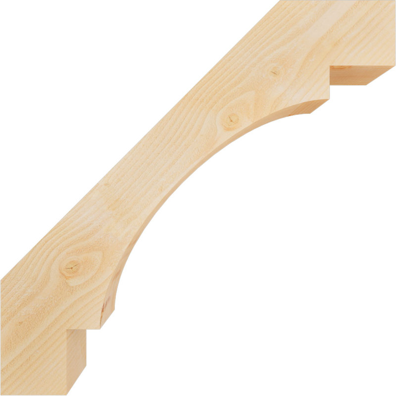 Genouillères Merced, Sapin de Douglas, Sciage brut, H 34 po x l 6 po x P 34 po