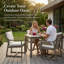 Ensemble de chaises d'extérieur avec coussins imperméables, chaises de patio ergonomiques-129890859