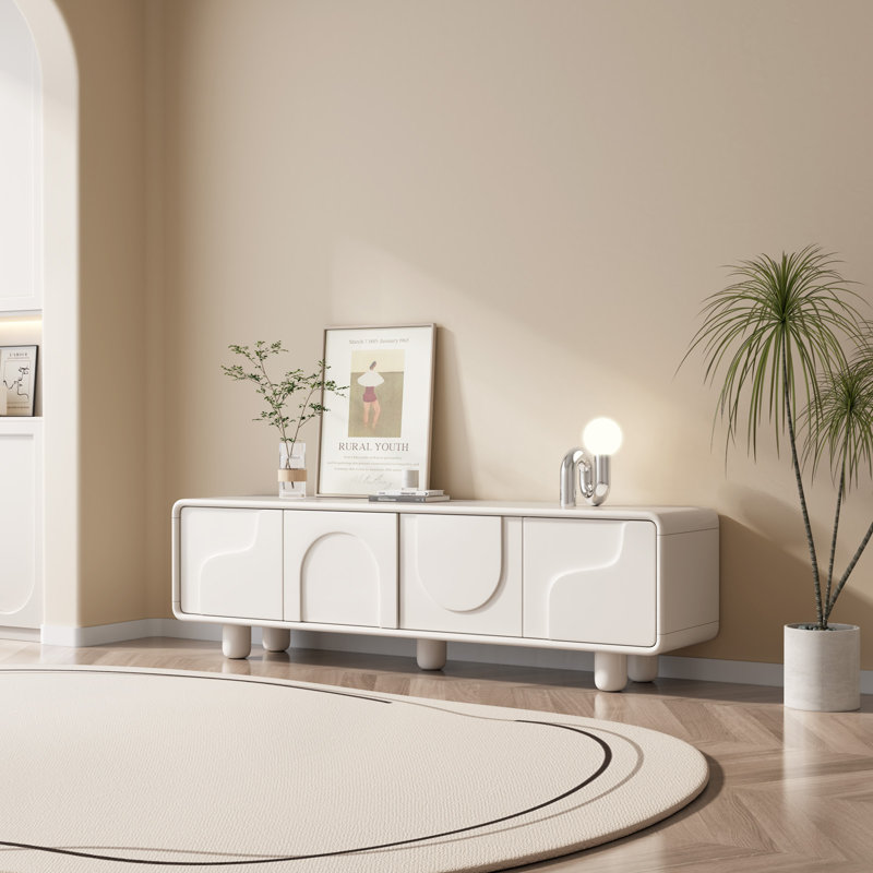 Ivy Bronx Modern TV Stand Cabinet - 4 Doors