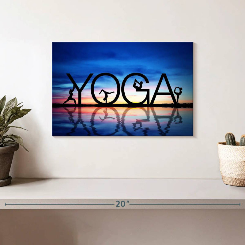 Yoga letters Sireci, H 8 po x l 12 po