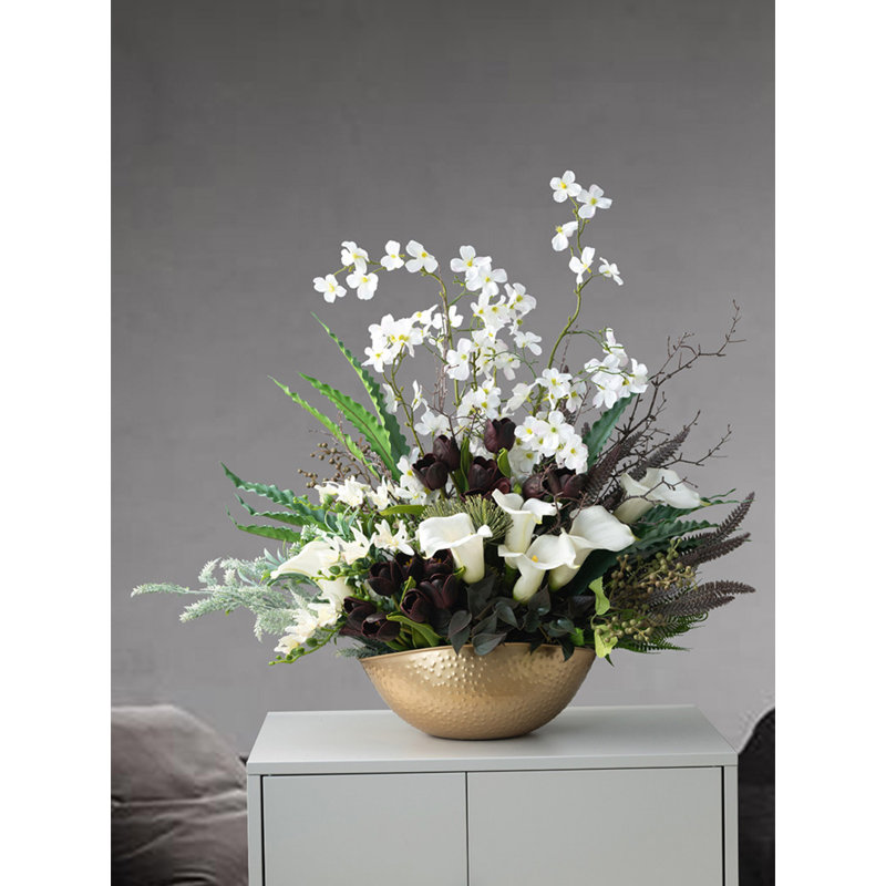 Bouquet de fleurs artificielles haut de gamme pour le salon et le décor de table