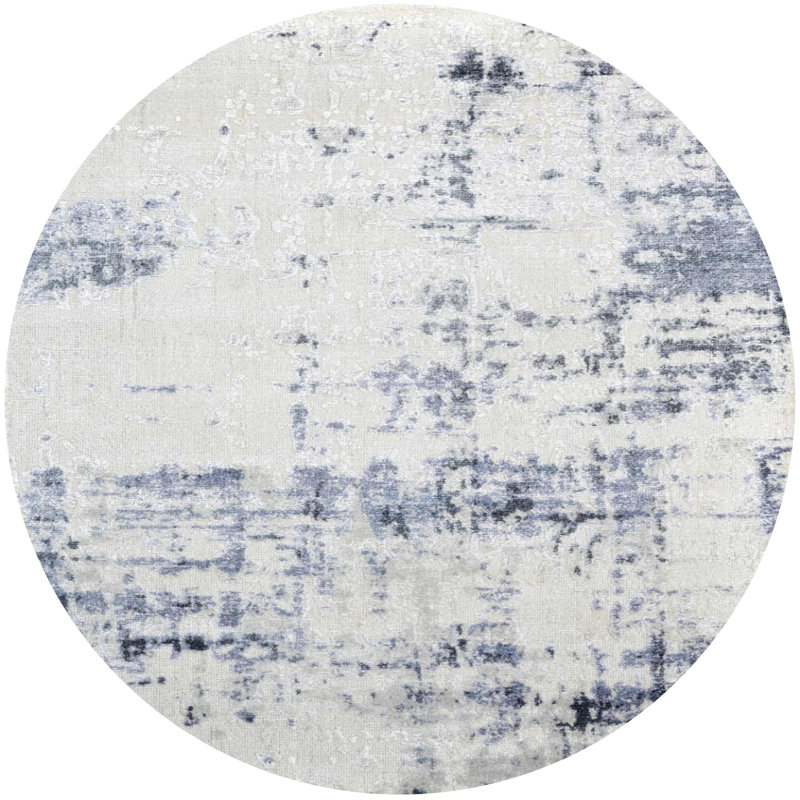 Abstract Indoor Rug, Round 4'