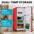 3.5 Cu.ft Mini Fridge with 7 Level Adjustable Thermostat Removable Shelves