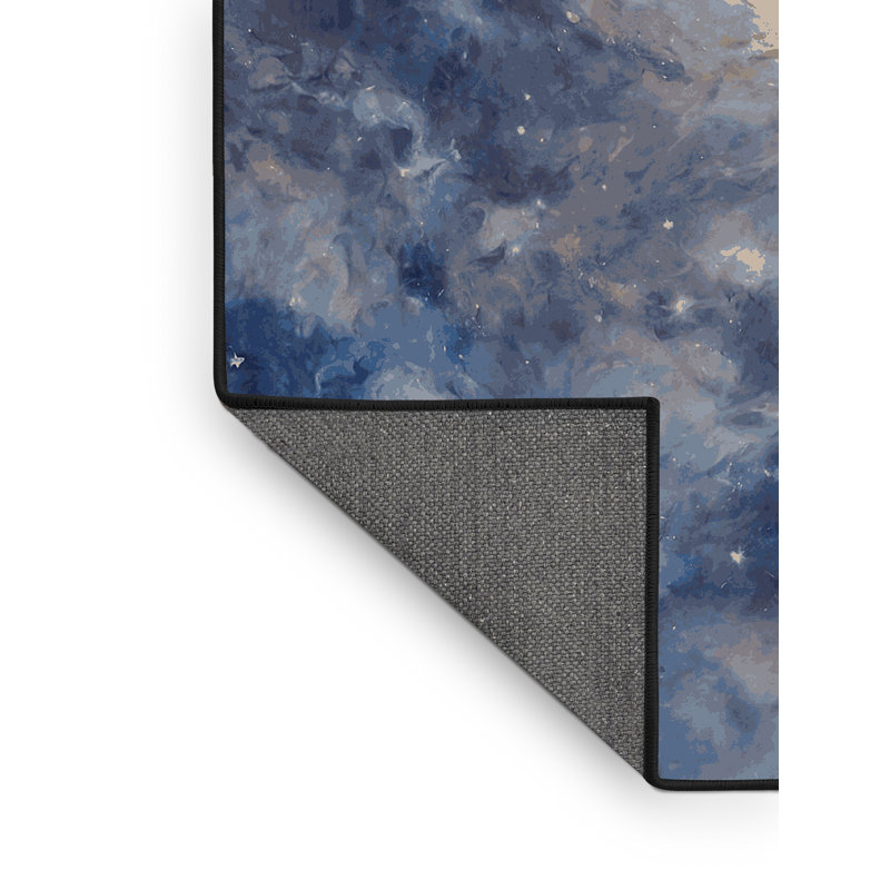 Tapis gris soyeux et moelleux, Rectangle 8 pi x 10 pi
