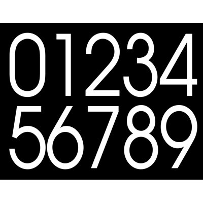 Numéro de maison autocollant