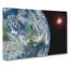 Earths View of the Sun & Moon in Abstract - Wrapped Canvas-55315039