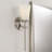 5" W x 17" H 1-Light Wallchiere Sconce in Brushed Nickel with Tapered Soft White Glass-123843796
