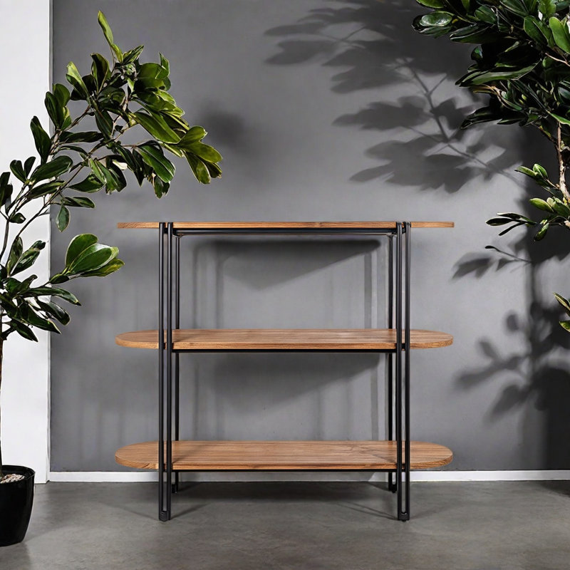 Une bibliothèque durable au style rétro, (2 tablettes) H 39,3 po x l 31,4 po x P 13,7 po
