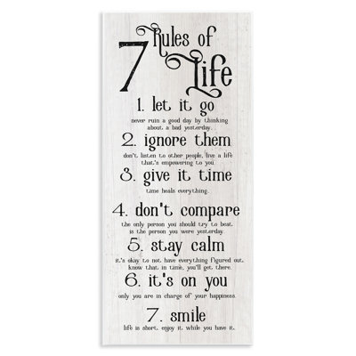"Rules Of Life Motivating List" par Lil 'Rue