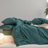 MooMee Lightweight Duvet Cover Set with Zipper Closure 8 Ties 100% Washed Cotton Linen Like Textured Soft Breathable All-Season-111220339-111990382