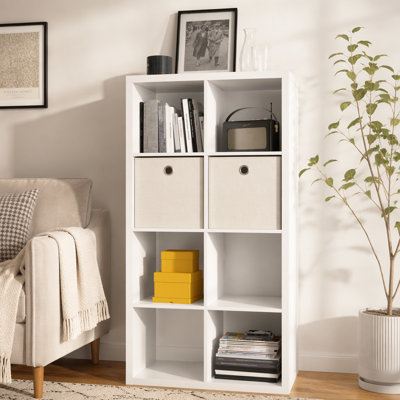 Smart Cube -Cube Organizer Storage with Opened Back Shelves, X  Cube Bookcase Book Shleves  Home, Office