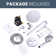 9-Spray Patterns With 1.8 GPM 10 In. Wall Mount Rain Fixed Shower Heads In 10 In. Polished Chrome