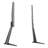 Mount-It! Height Adjustable Tabletop TV Stand Base with Tilt Function | Fits Most 32 to 70 Inch TVs