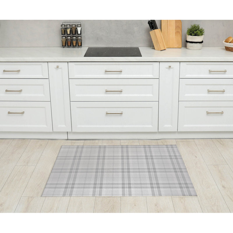 Tapis de cuisine Vinny, Gris, Rectangle 4pi x 6 pi