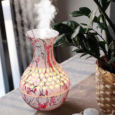 Blue And White Porcelain Vase Humidifier Desktop Mini Air Humidifier Portable Aromatherapy Ornament