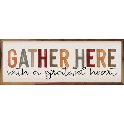 «Gather Here Colorful On White» sur bois