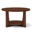 Table basse 31,5 "à pieds en bois massif avec rangement à 2 niveaux-191981320