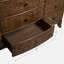 Commode de chambre 9 tiroirs Burl Oak-122481488