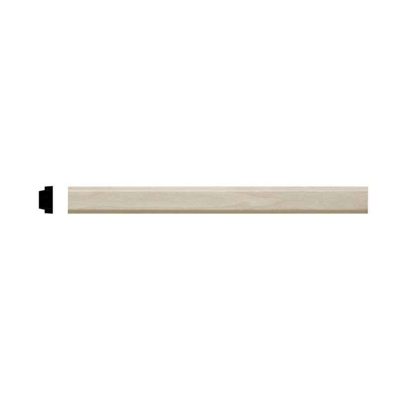 4-ft Unfinished Poplar Baseboard Trim Moulding