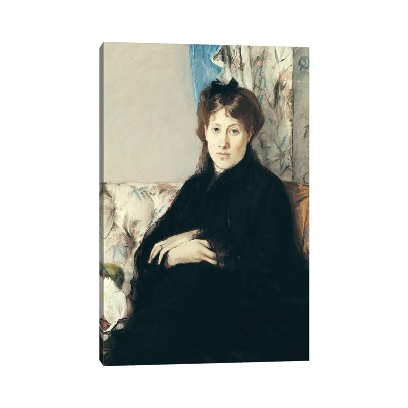 Portrait Of Madame Edma Pontillon, 1871 by Berthe Morisot - Wrapped Canvas Painting